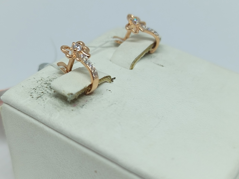 СКМИ585 СЕРЬГИ С КАМНЯМИ (Au 585)