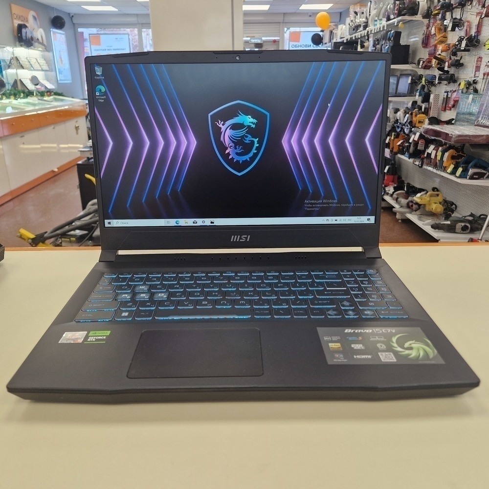 Ноутбук MSI Bravo 15 C7VE-070XRU; Ryzen 5 7535HS, GeForce RTX 4050, 8 Гб, 512 GB, Нет
