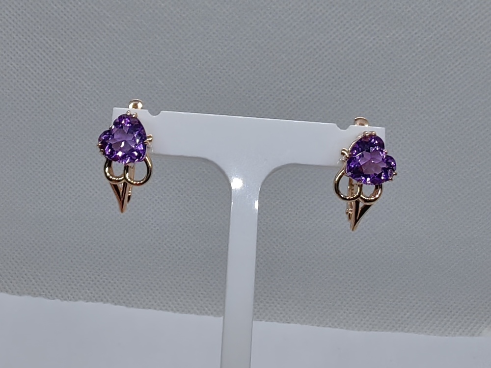 СЕРЬГИ С КАМНЕМ (Au 585)