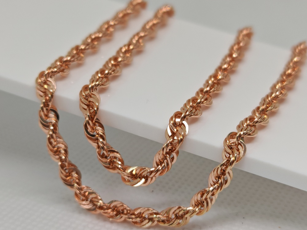 ЦЕПЬ ПУСТОТЕЛАЯ Веревка (Au 585)