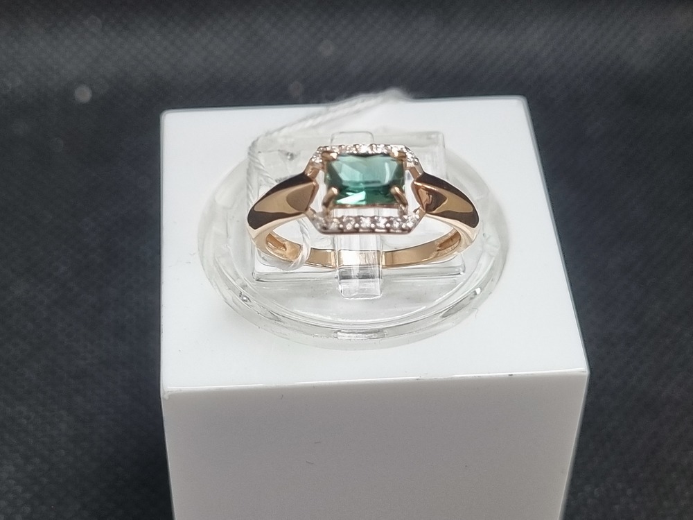 КОЛЬЦО С КАМНЯМИ (Au 585)