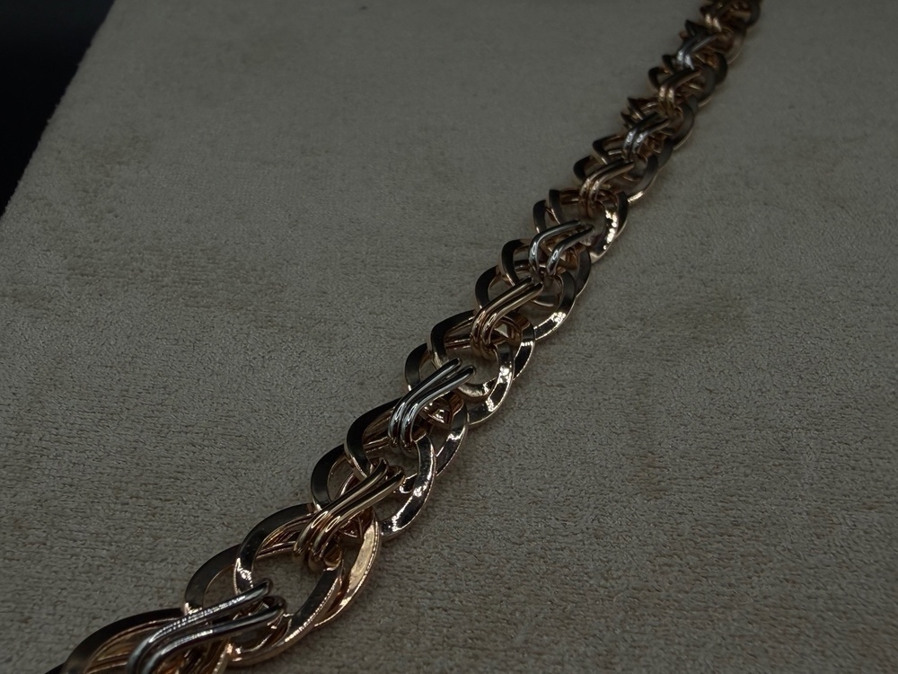 БРАСЛЕТ ПУСТОТЕЛЫЙ Фантазия (Au 585)