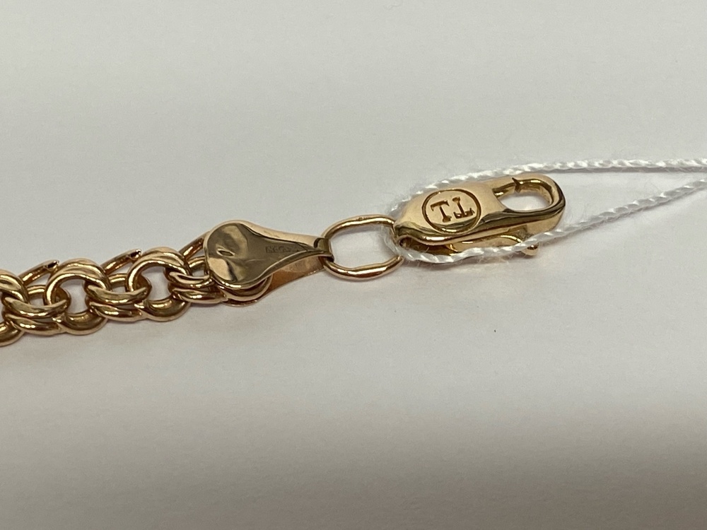 БРАСЛЕТ ПУСТОТЕЛЫЙ Бисмарк Au 585