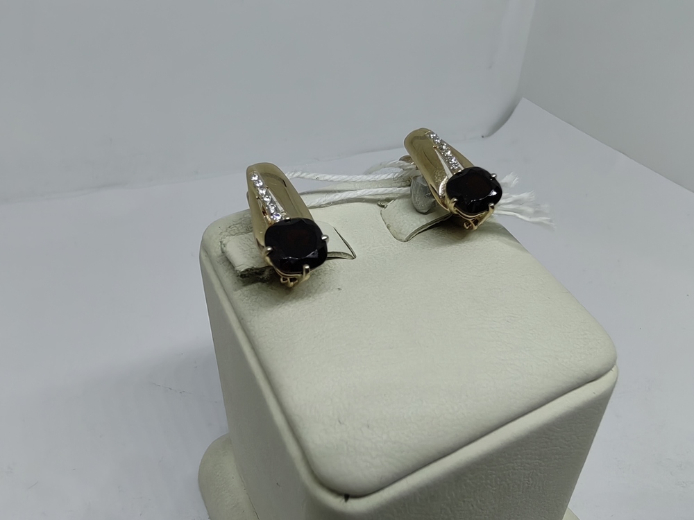 СКМИ585 СЕРЬГИ С КАМНЯМИ (Au 585)