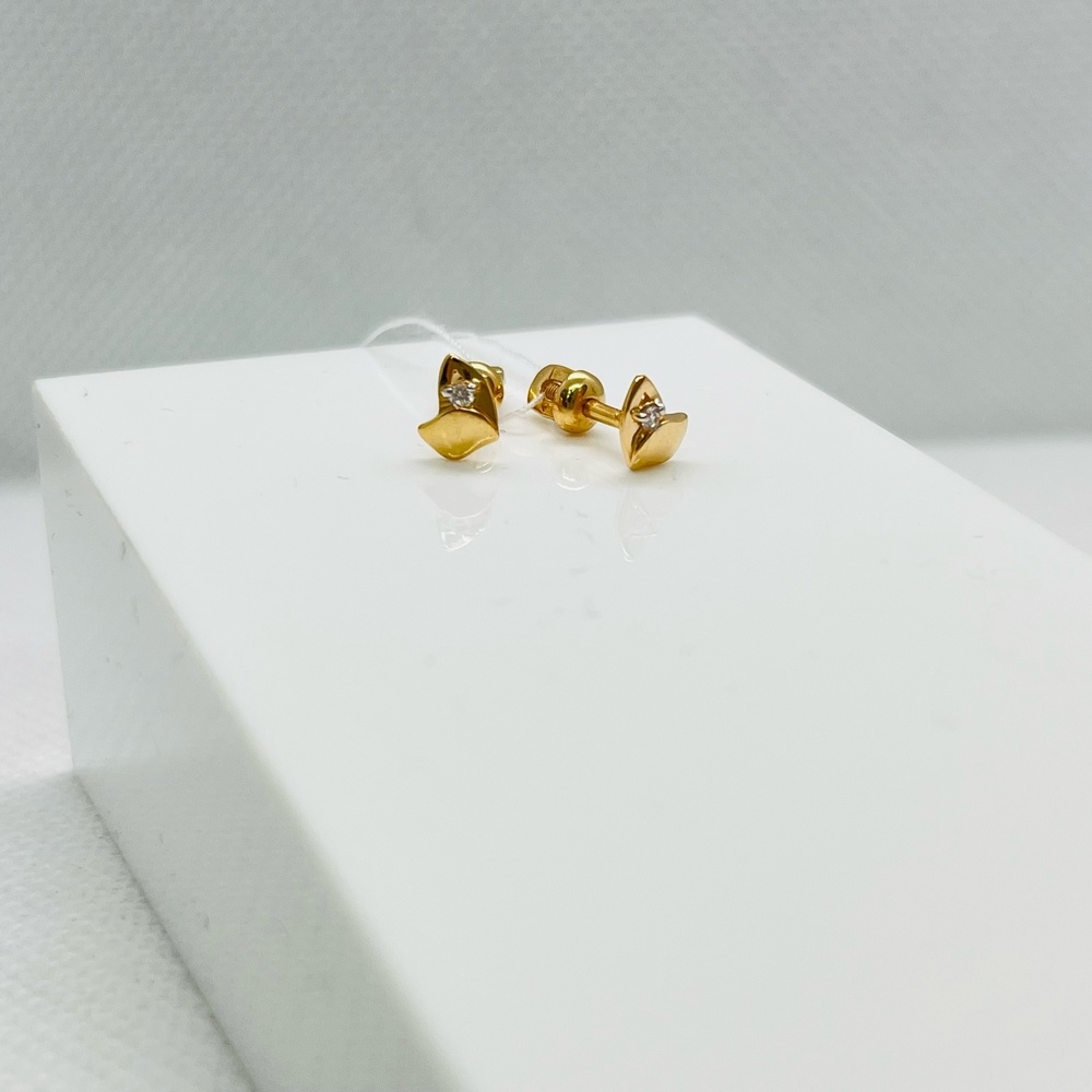 СПУС585 СЕРЬГИ ПУСЕТЫ (Au 585)