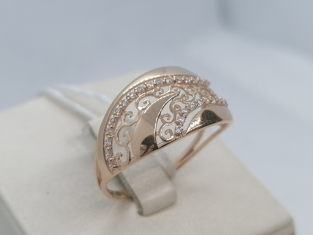 КОЛКМИ585 КОЛЬЦО С КАМНЯМИ (Au 585)
