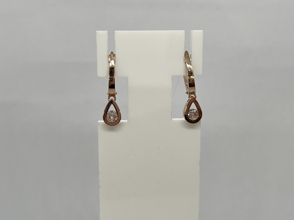 СЕРЬГИ С КАМНЕМ (Au 585)