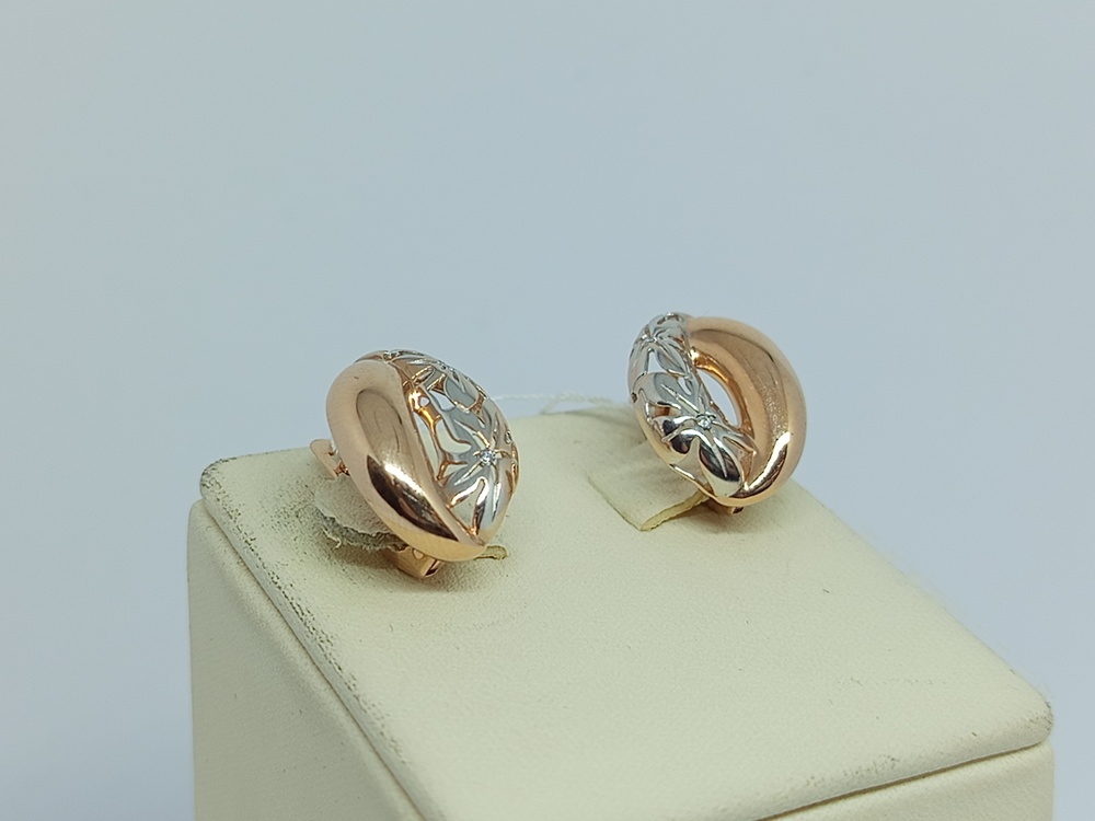 СКМИ585 СЕРЬГИ С КАМНЯМИ (Au 585)