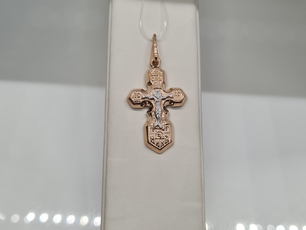 ПОДВЕСКА КРЕСТ без камня (Au 585)