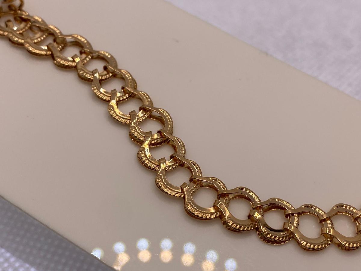 БРАСЛЕТ ПОЛНОВЕСНЫЙ Штамповка Au 585