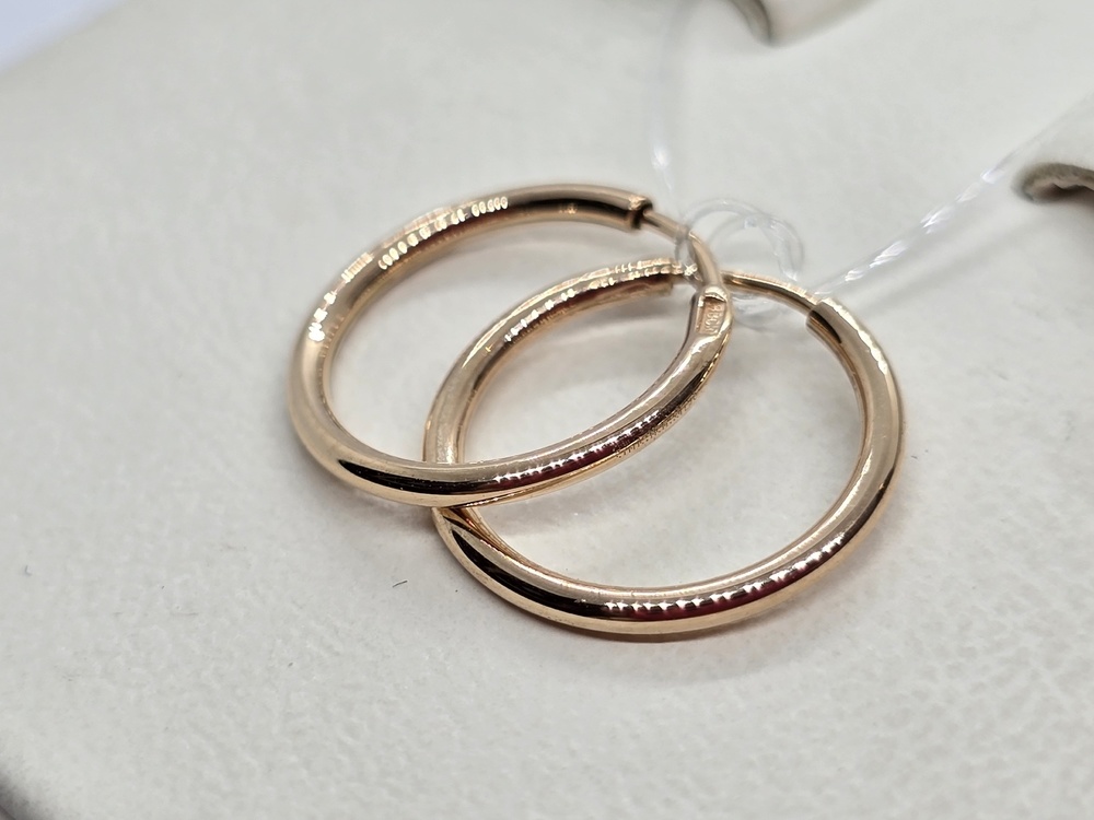 СЕРЬГИ КОНГО без камня (Au 585)