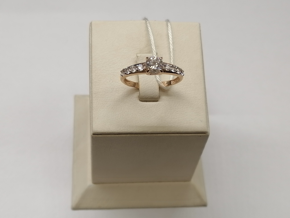 КОЛКМИ585 КОЛЬЦО С КАМНЯМИ (Au 585)