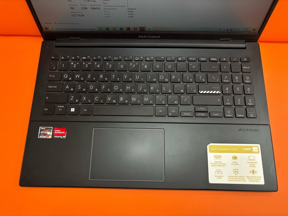 Ноутбук ASUS vivobookGo14/15; Ryzen 5 7520U, Radeon Graphics, 16 Гб, 480 Гб, Нет