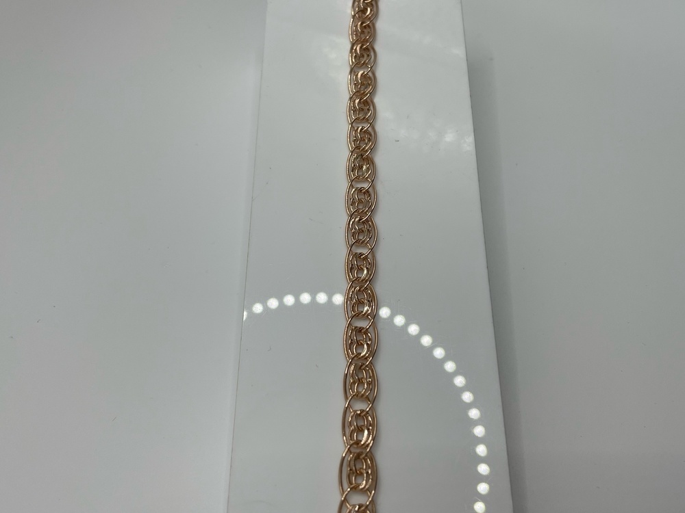 БРАСЛЕТ ПУСТОТЕЛЫЙ Нона-бисмарк (Au 585)