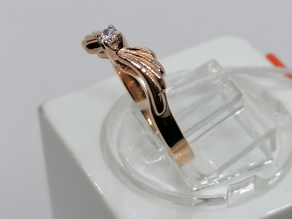 КОЛКМ585 КОЛЬЦО С КАМНЕМ (Au 585)