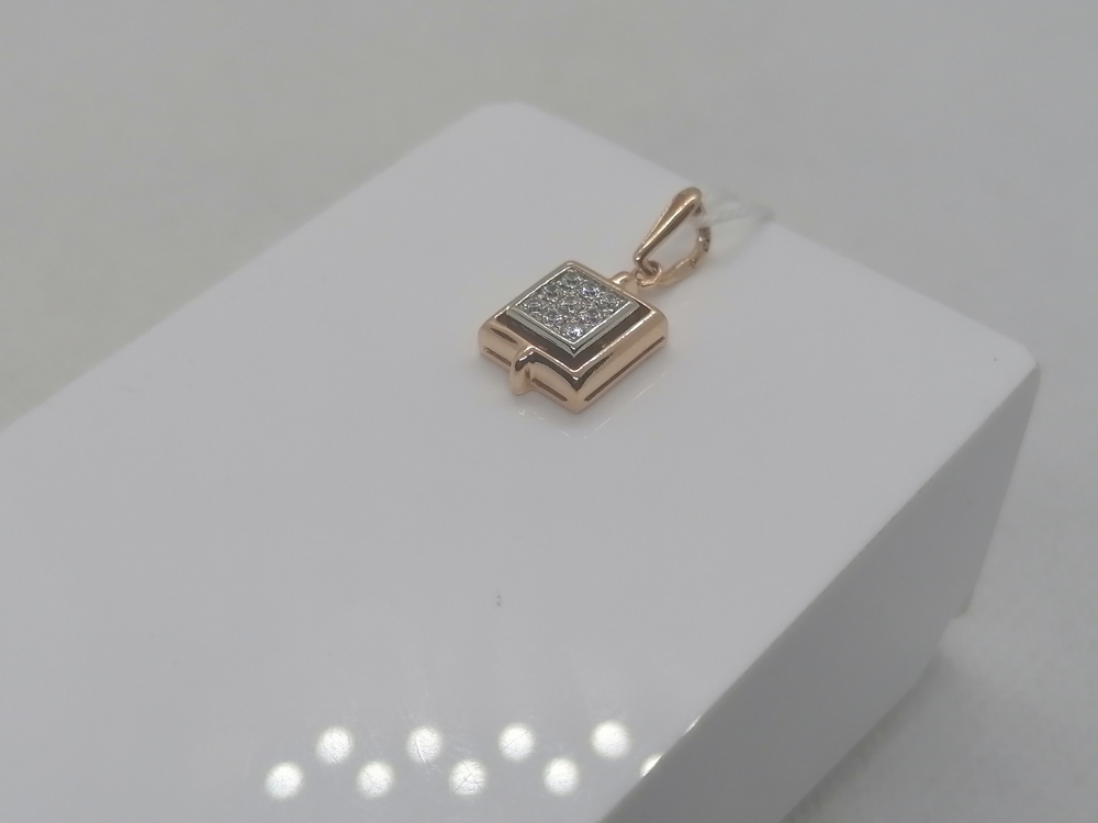 ПОДКМИ585 ПОДВЕСКА С КАМНЯМИ (Au 585)