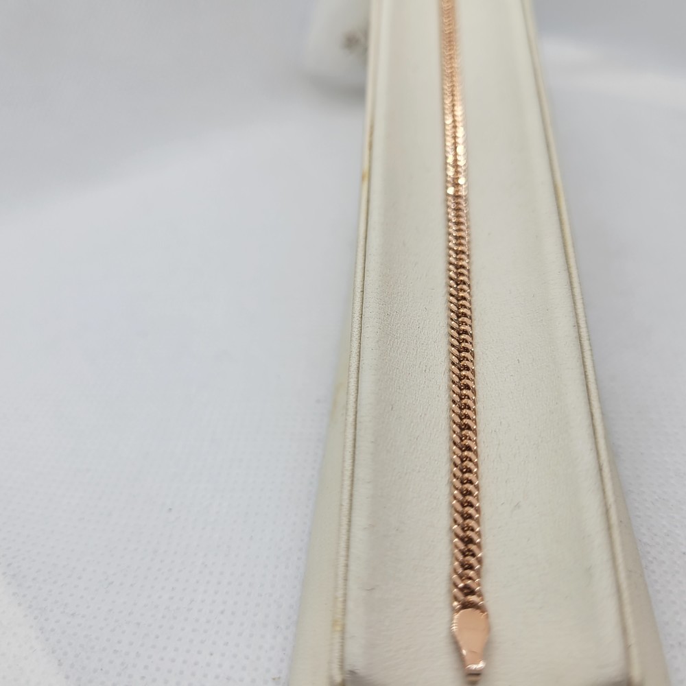 БРАСЛЕТ ПУСТОТЕЛЫЙ Панцирное двойное (Au 585)