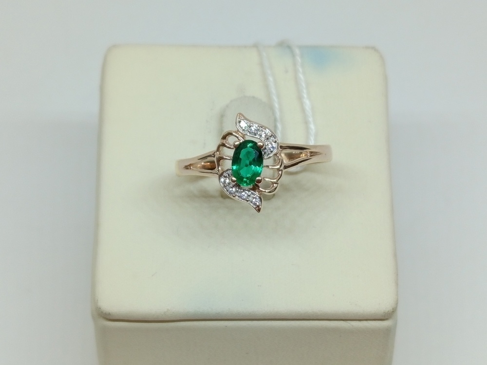 КОЛКМИ585 КОЛЬЦО С КАМНЯМИ (Au 585)