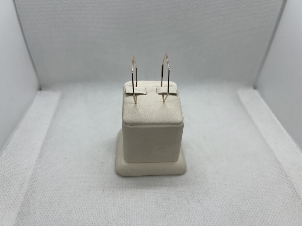 СЕРЬГИ КОНГО без камня (Au 585)