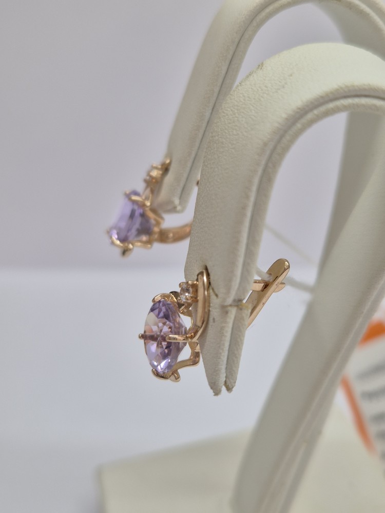 СЕРЬГИ С КАМНЯМИ (Au 585)