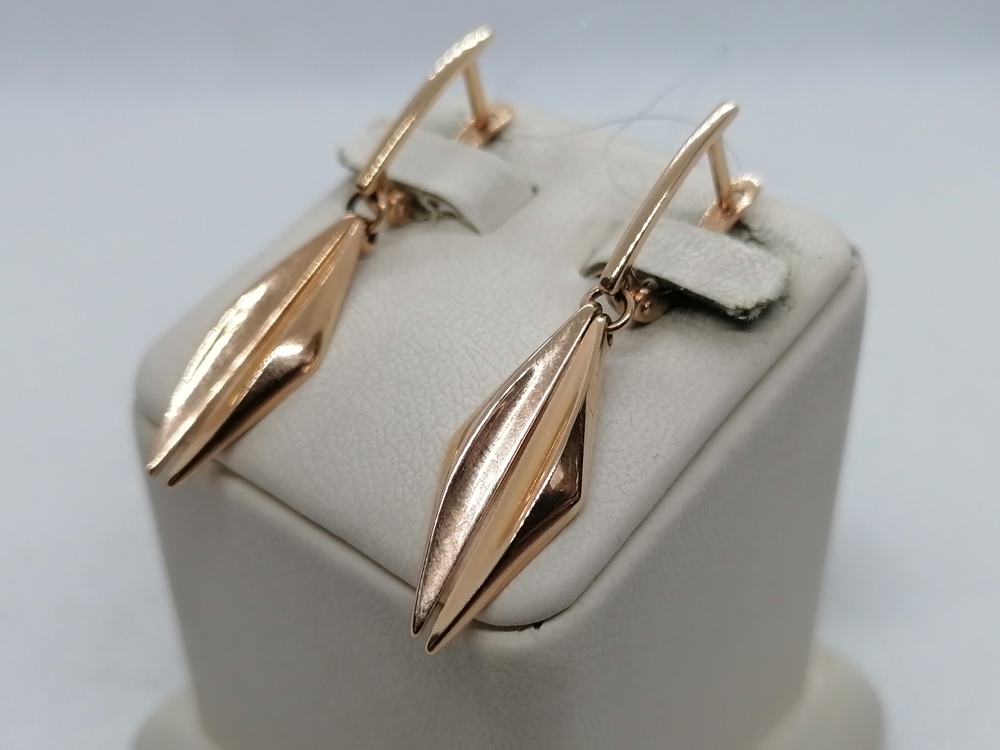 СЕРЬГИ БЕЗ КАМНЯ (Au 585)