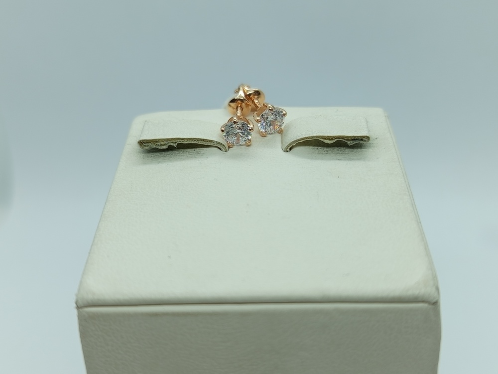 СПУС585 СЕРЬГИ ПУСЕТЫ (Au 585)