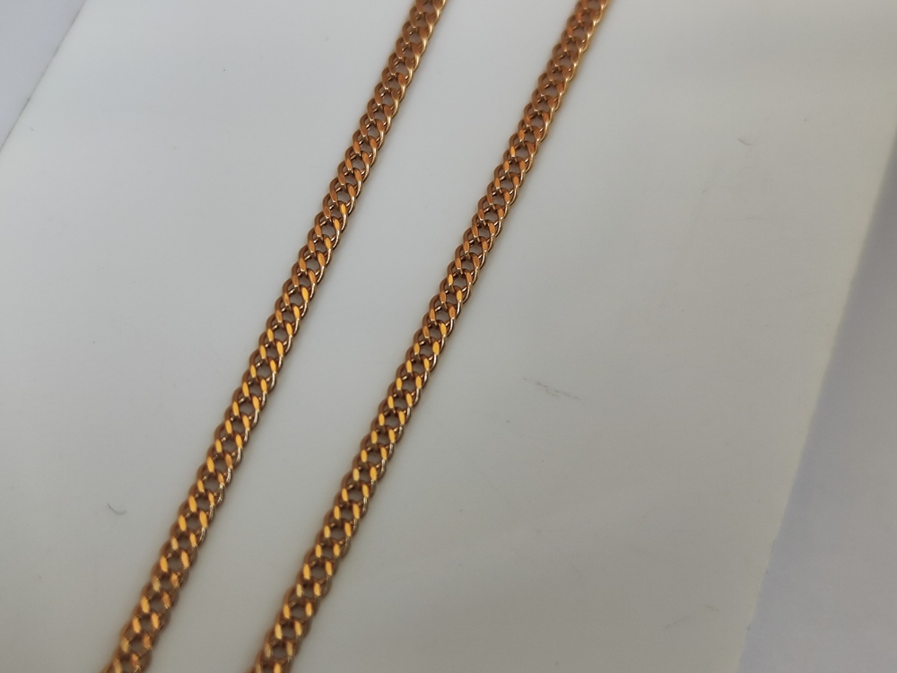 ЦЕПЬ ПУСТОТЕЛАЯ Ромб двойной (Au 585)