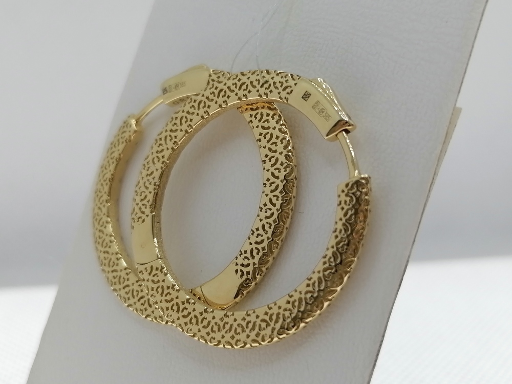 СЕРЬГИ С КАМНЕМ (Au 585)