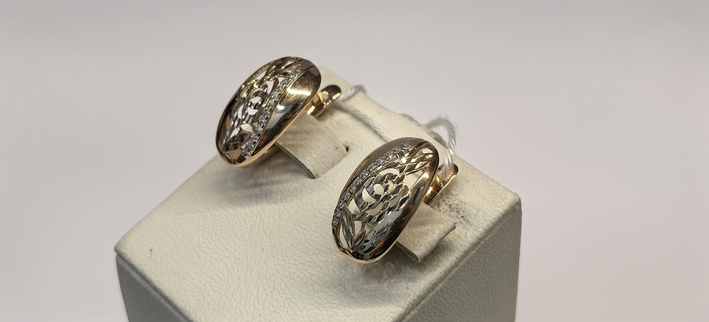 СЕРЬГИ С КАМНЯМИ (Au 585)