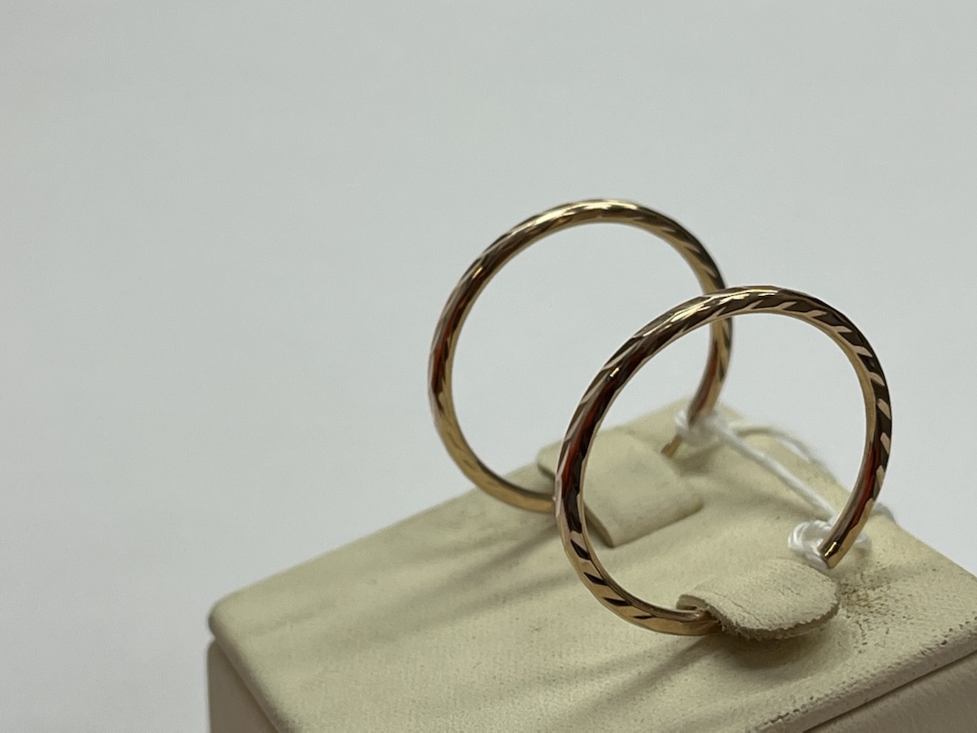 СКОН585 СЕРЬГИ КОНГО (Au 585)