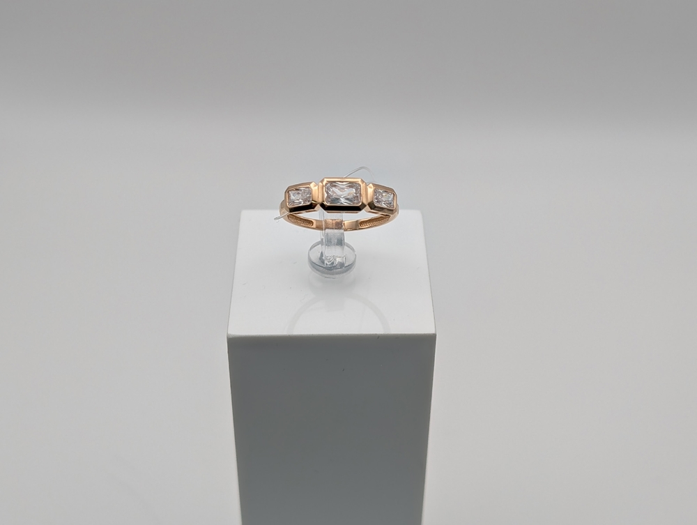 КОЛЬЦО С КАМНЯМИ (Au 585)