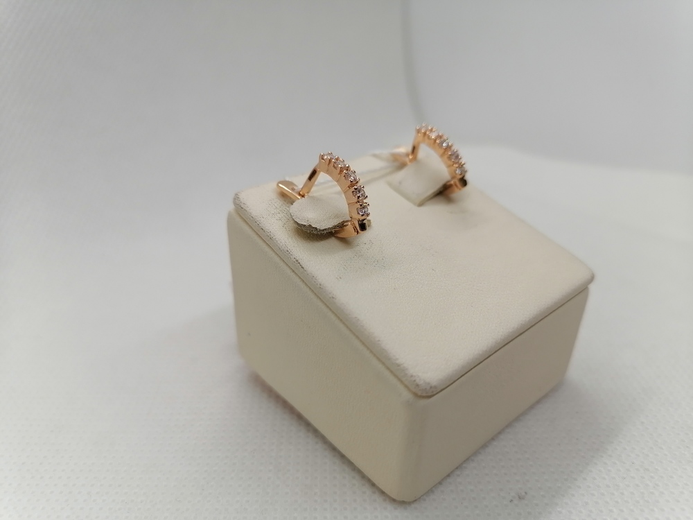 СКМИ585 СЕРЬГИ С КАМНЯМИ (Au 585)