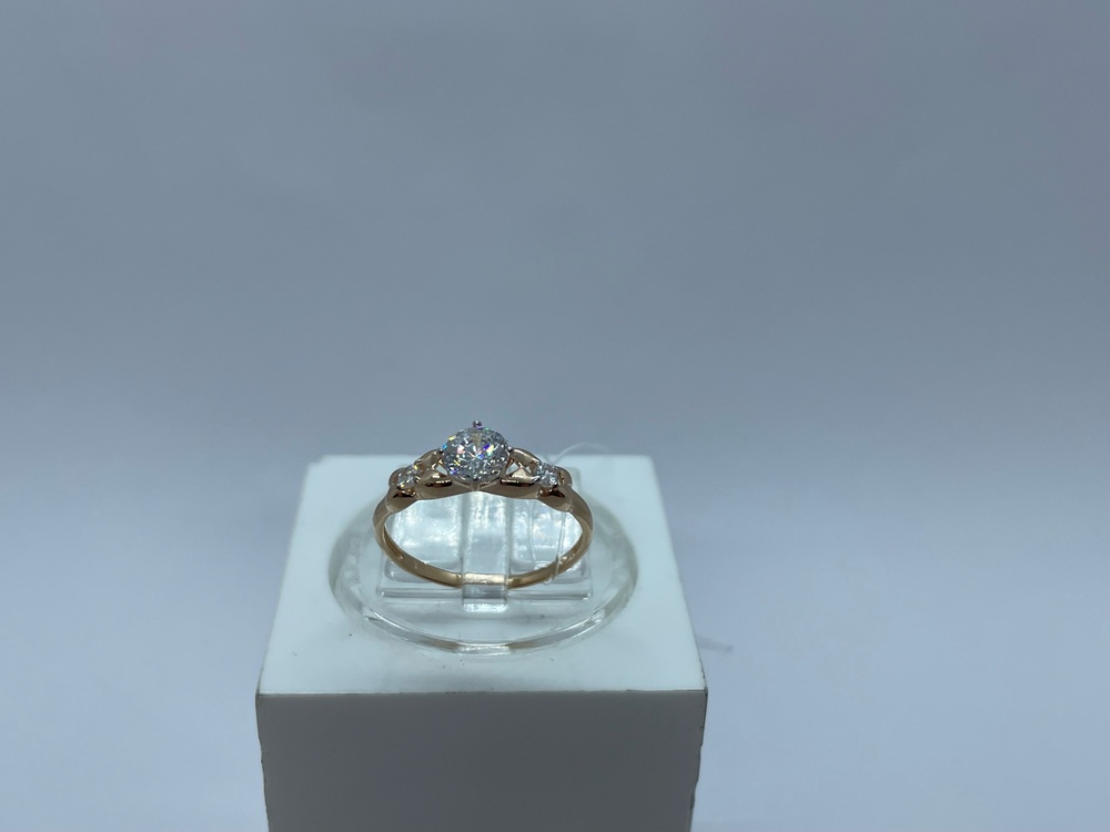 КОЛЬЦО С КАМНЯМИ (Au 585)