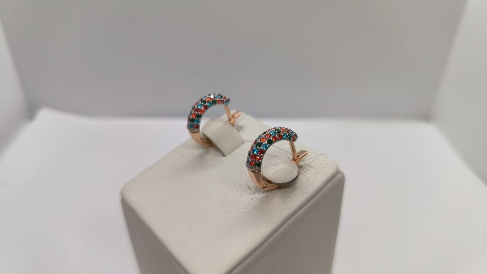 СЕРЬГИ С КАМНЯМИ (Au 585)