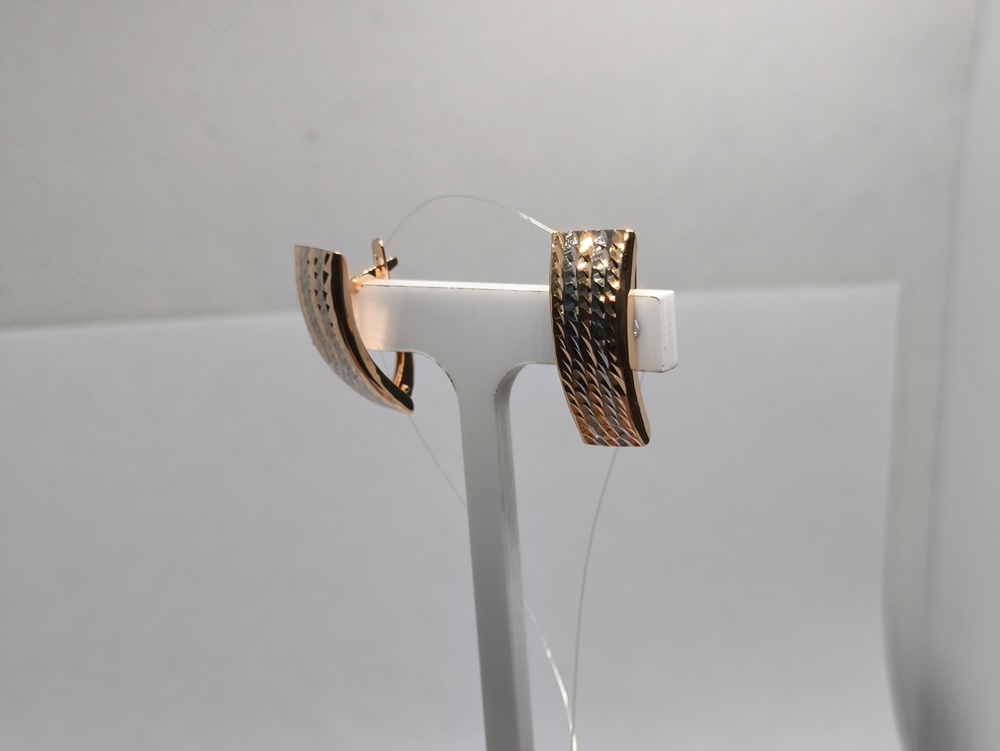 СЕРЬГИ БЕЗ КАМНЯ (Au 585)