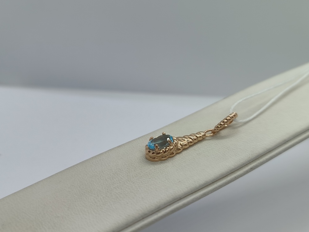 ПОДКМ585 ПОДВЕСКА С КАМНЕМ (Au 585)