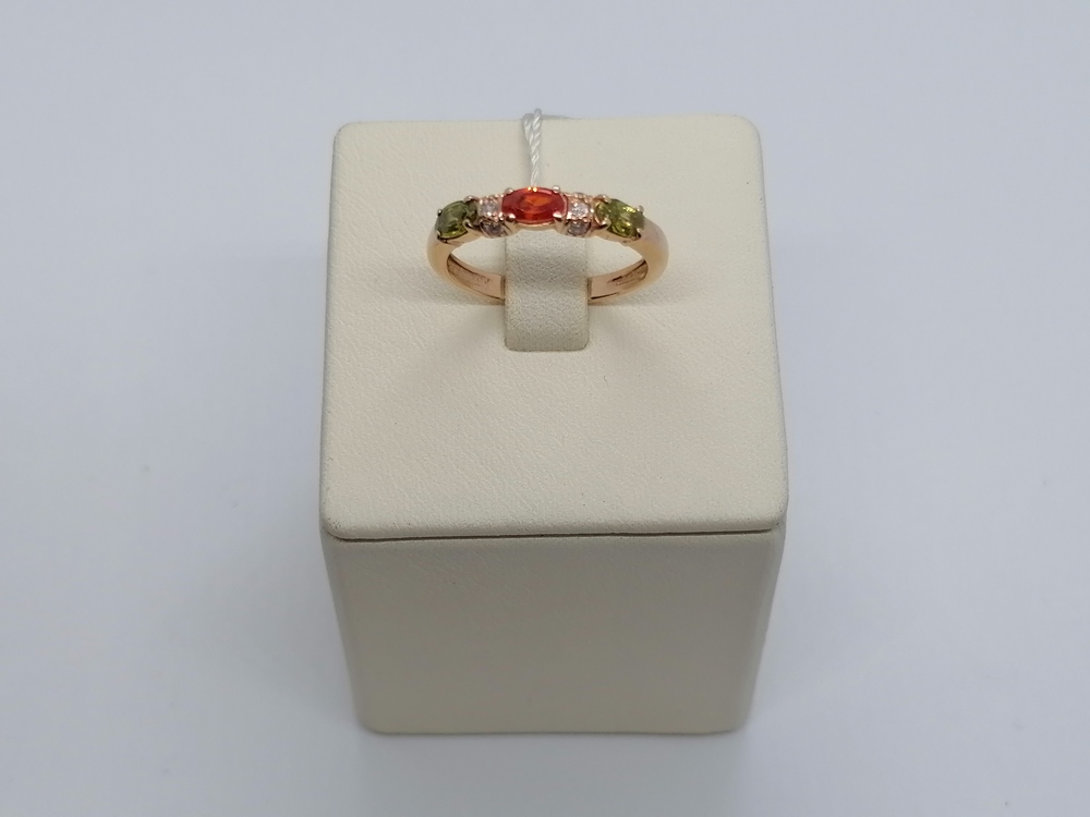 КОЛКМИ585 КОЛЬЦО С КАМНЯМИ (Au 585)