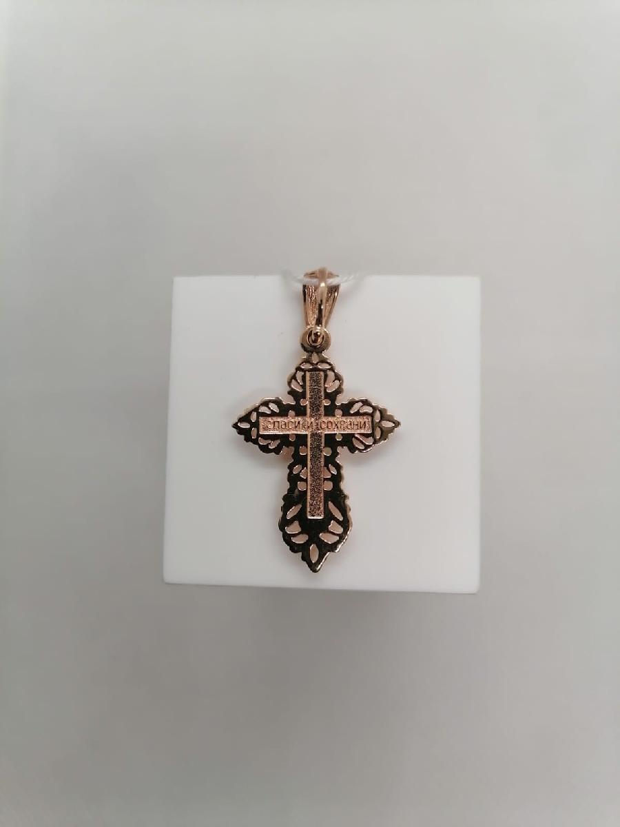 ПОДВЕСКА КРЕСТ БЕЗ КАМНЯ (Au 585)