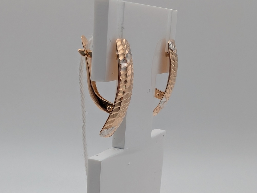 СЕРЬГИ БЕЗ КАМНЯ (Au 585)