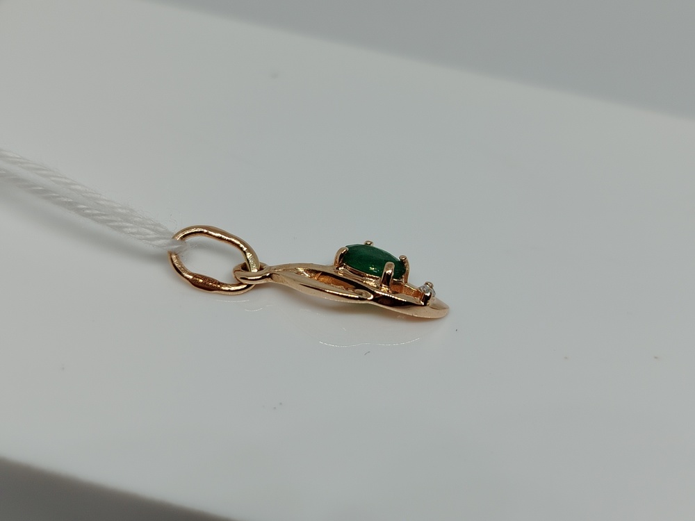 ПОДКМИ585 ПОДВЕСКА С КАМНЯМИ (Au 585)