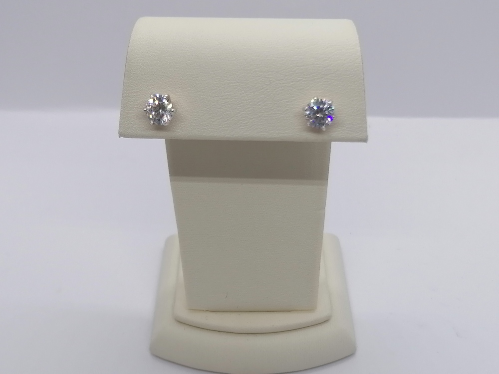 СЕРЬГИ ПУСЕТЫ с камнем (Au 585)