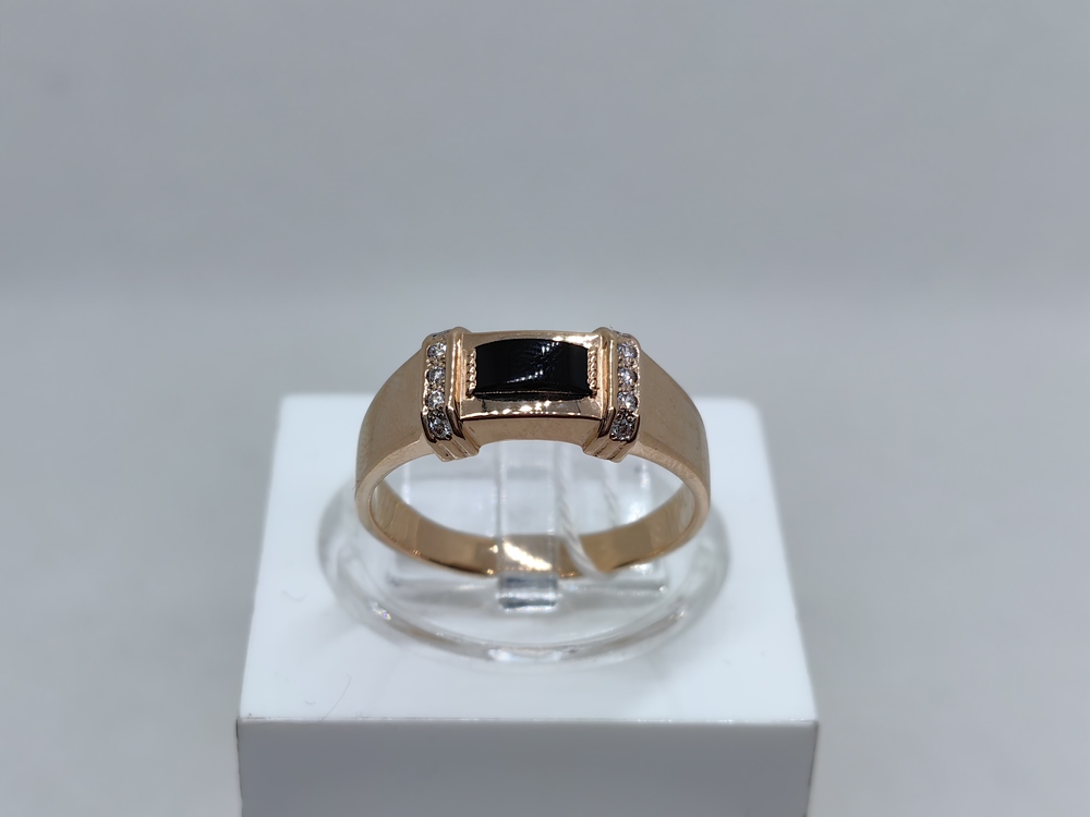 ПЕЧАТКА С КАМНЯМИ (Au 585)