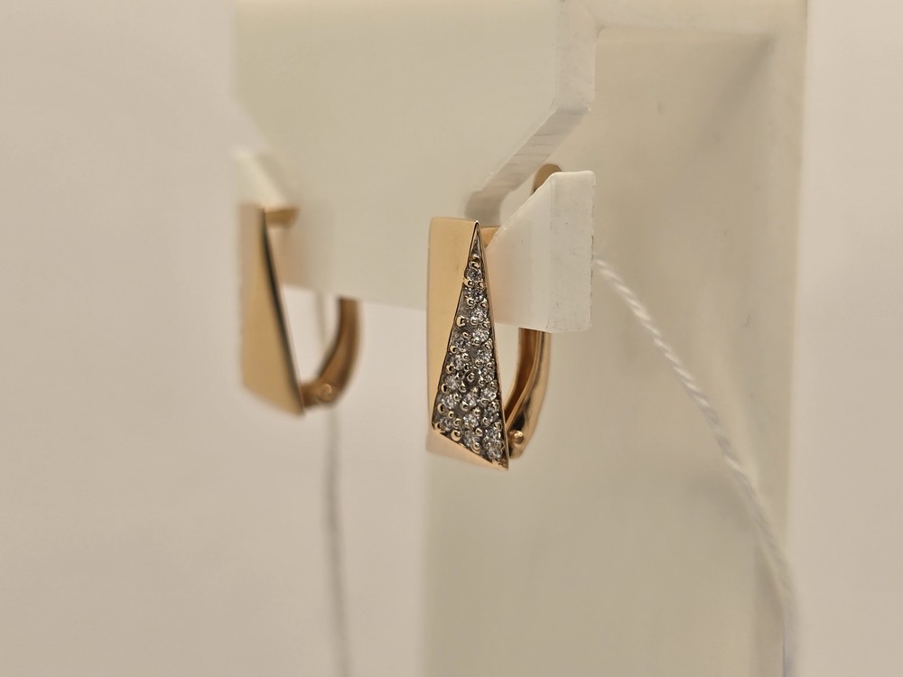 СКМИ585 СЕРЬГИ С КАМНЯМИ (Au 585)