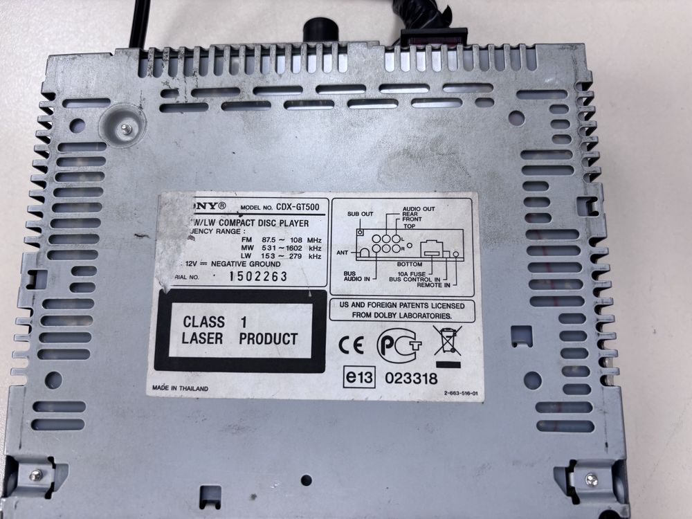 Автомагнитола SONY CDX-GT500EE