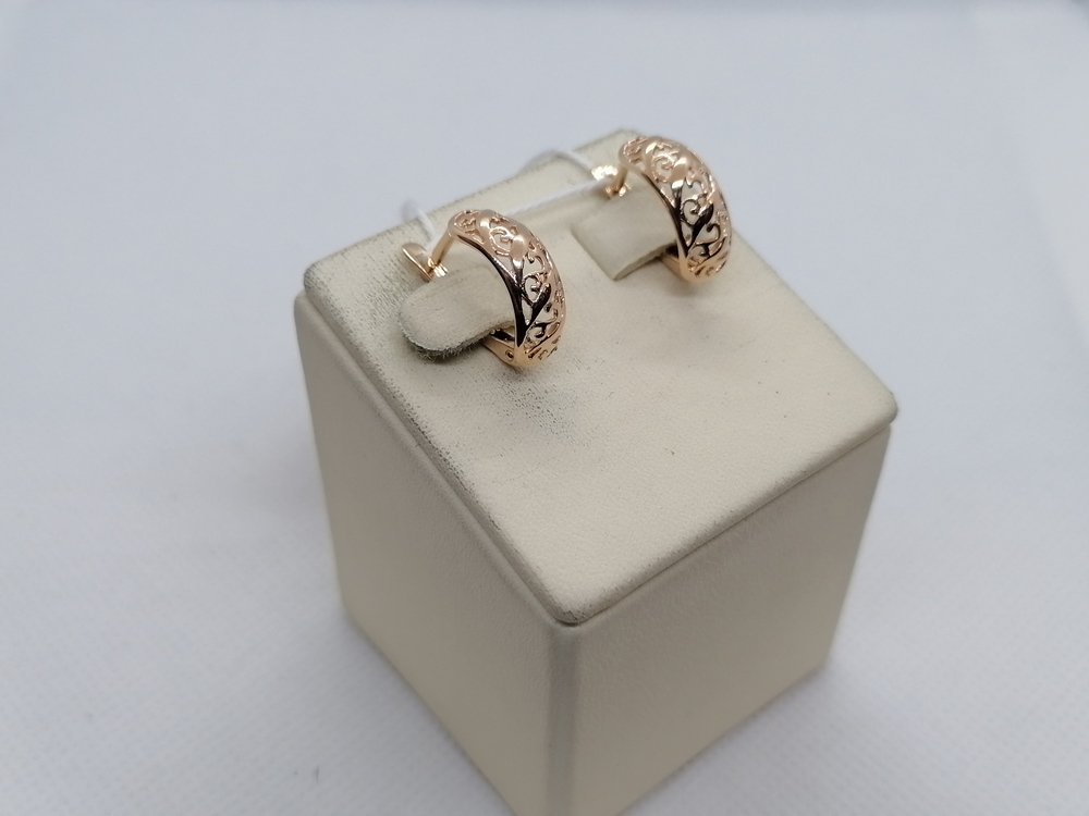 СЕРЬГИ БЕЗ КАМНЯ (Au 585)