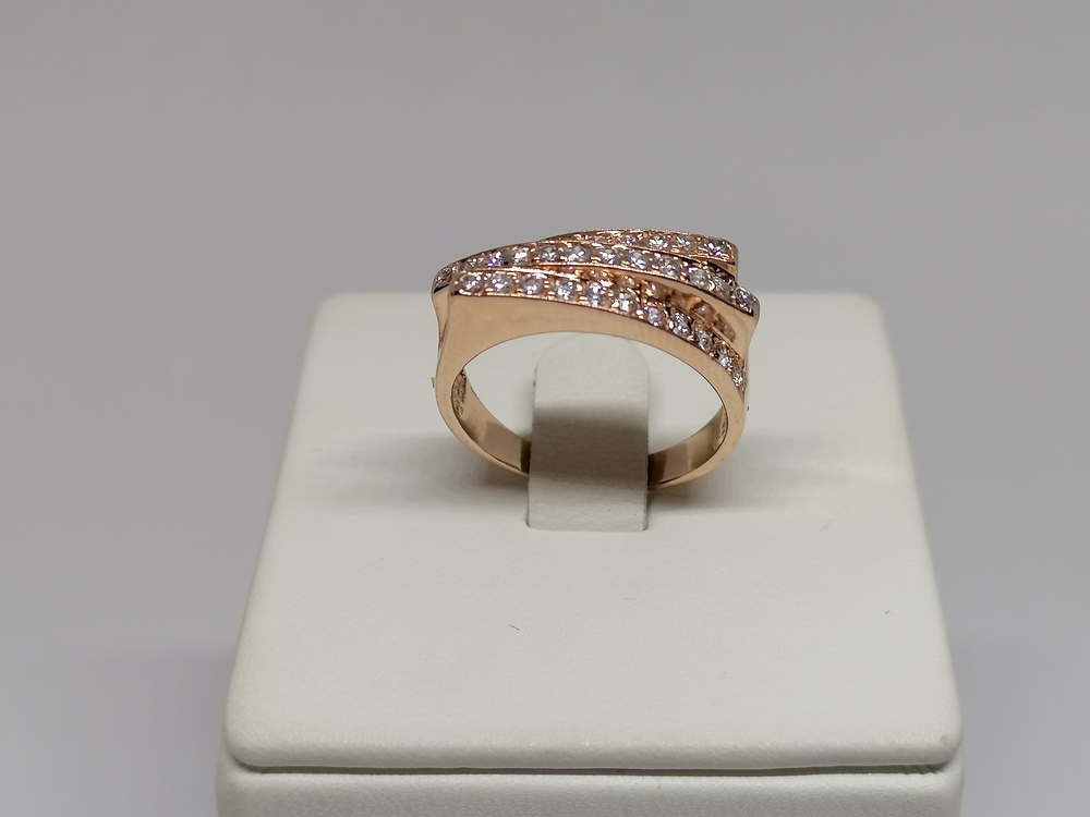 КОЛКМИ585 КОЛЬЦО С КАМНЯМИ (Au 585)
