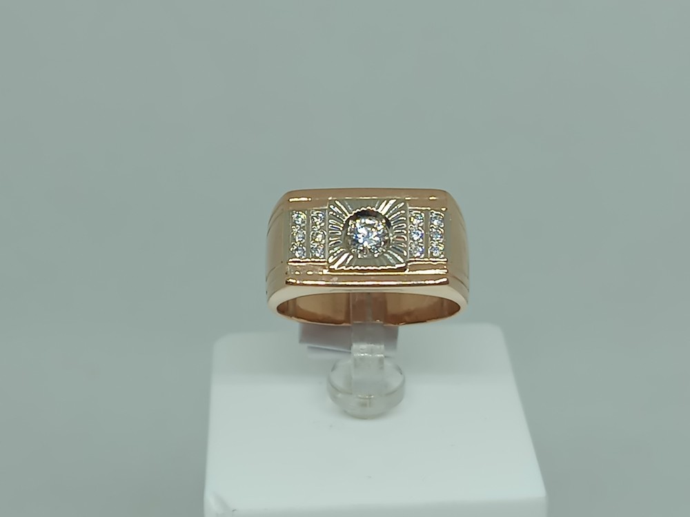 ПЕЧАТКА С КАМНЯМИ (Au 585)