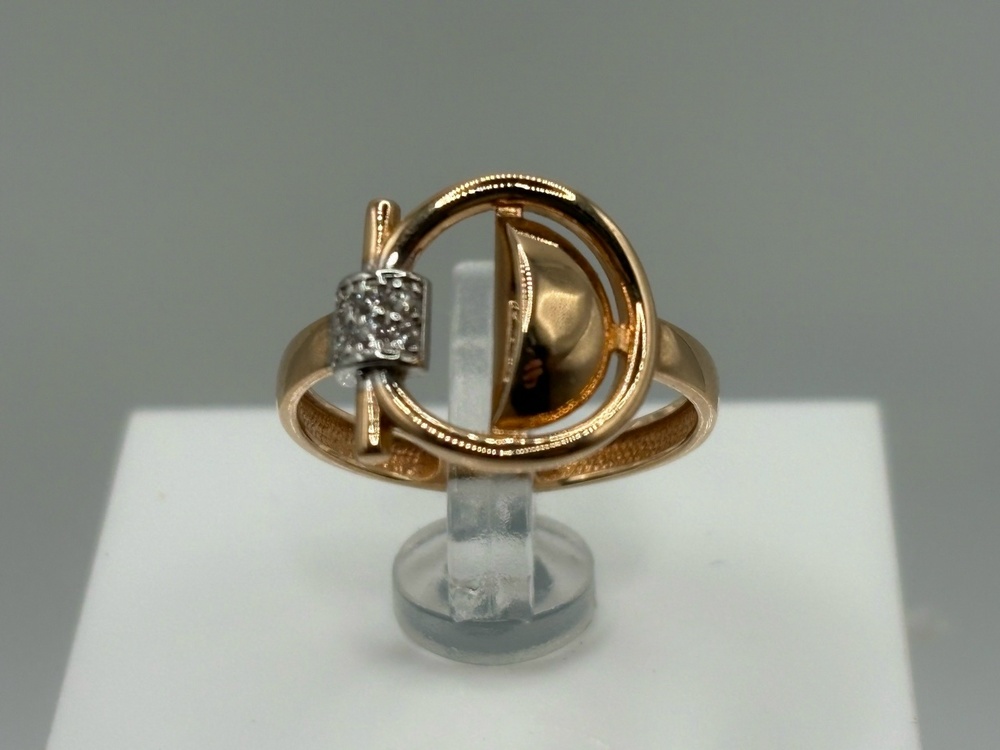 КОЛЬЦО С КАМНЯМИ (Au 585)