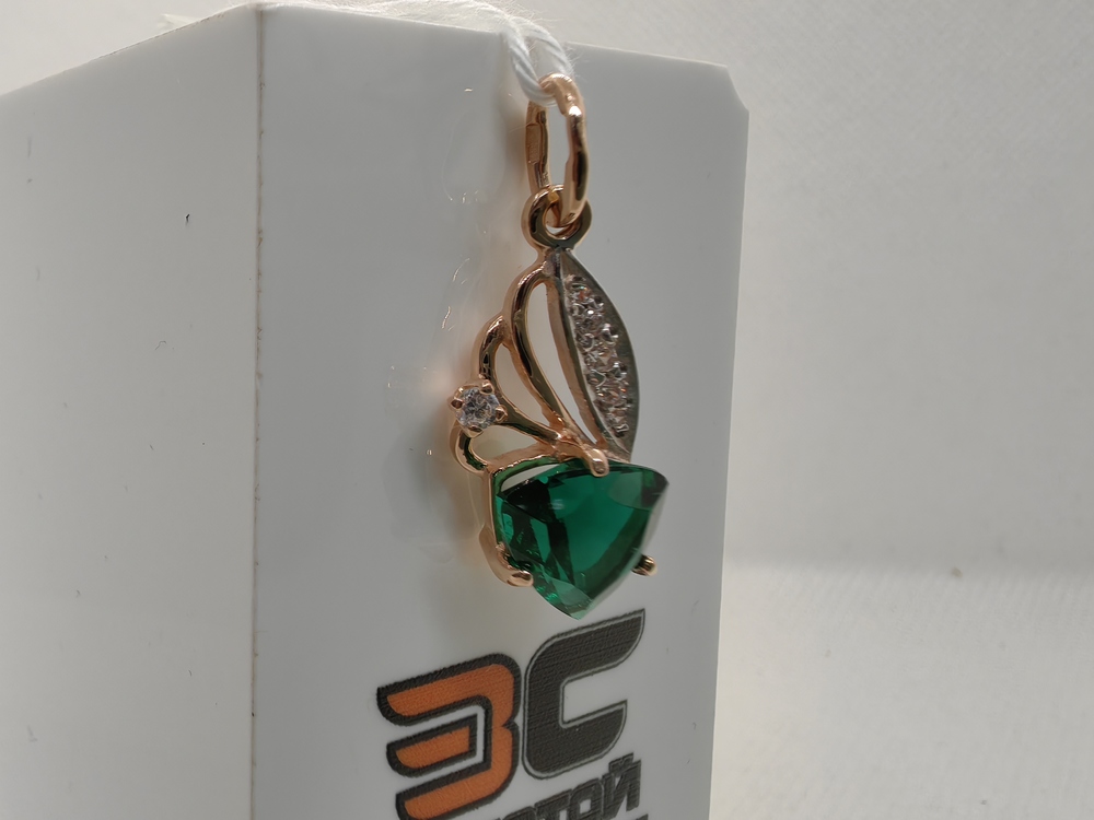 ПОДКМИ585 ПОДВЕСКА С КАМНЯМИ (Au 585)