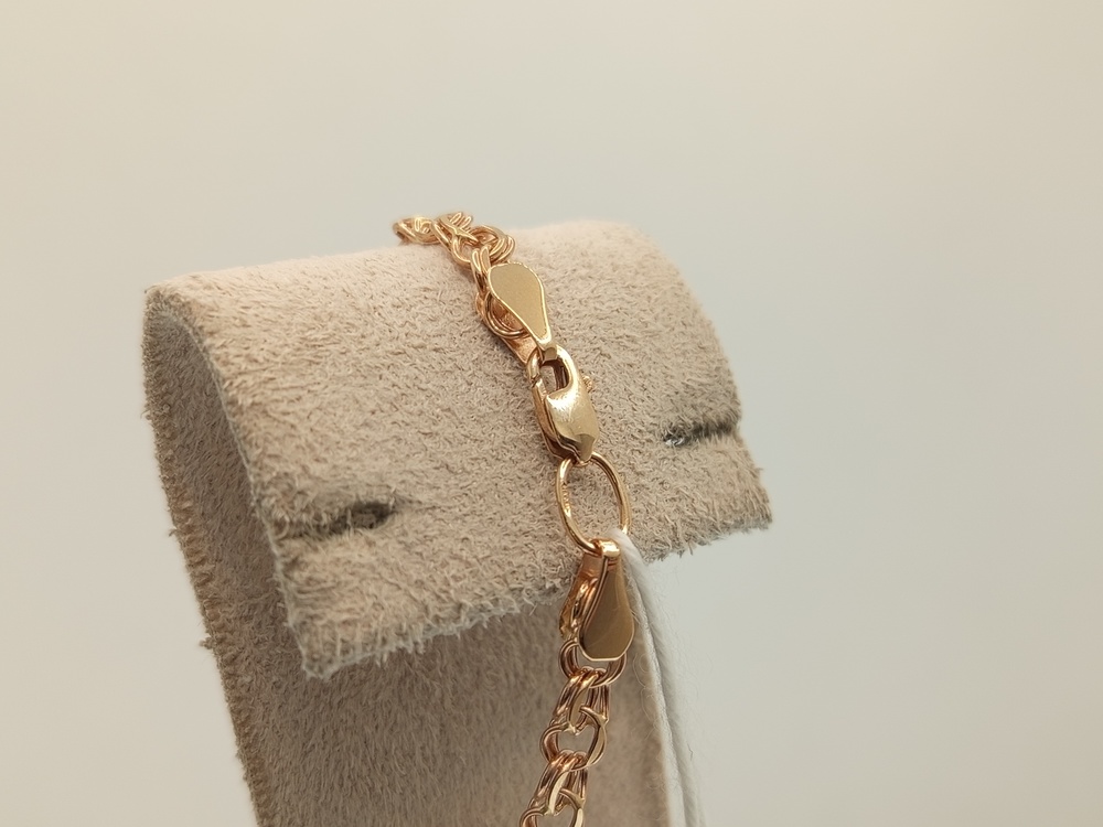 Арабский Бисмарк Б060 БРАСЛЕТ ПУСТОТЕЛЫЙ Бисмарк (Au 585)